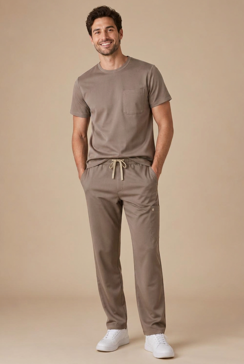 Clover men's Straight Leg in Mushroom